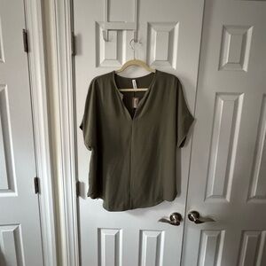 Zenana Outfitters Olive Green Women's Blouse